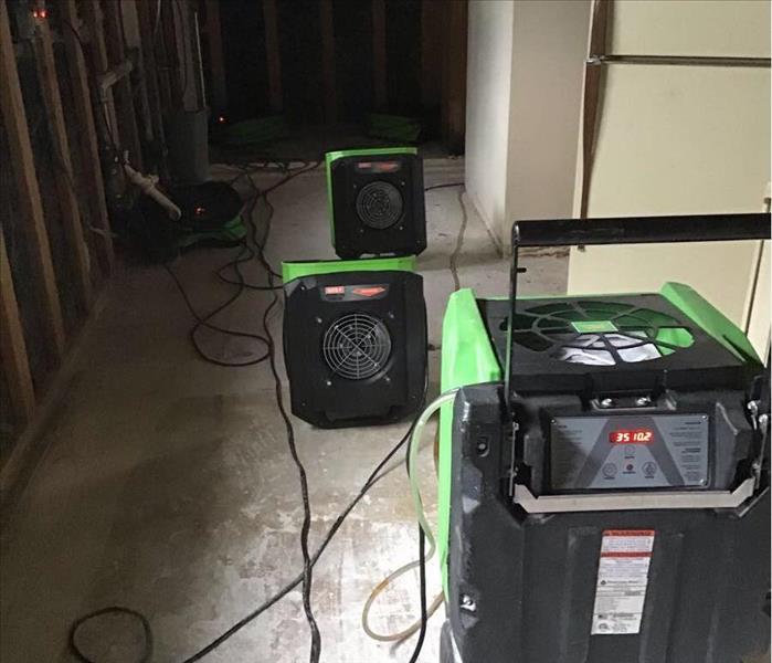 drying floors after water damage